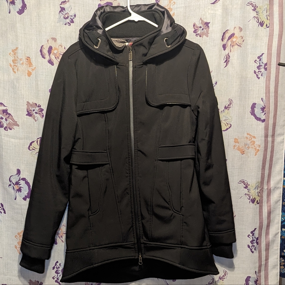 Three Stones Coat - Black Raincoat